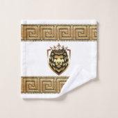 Oudere Engelse Royal Lion Designer Bad Handdoek (Wasdoekje)