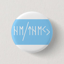Oudere Futhark Hij/Zij Spreuken Ronde Button 3,2 Cm