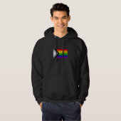 Oudere Futhark Liefde Progressieve Pride Vlag Hoodie (Voorkant volledig)