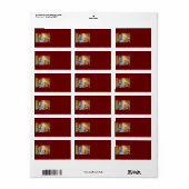 Oudere oudere dames Adres label (Full Sheet)