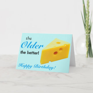 Oudere verjaardagskaart krijgen kaart