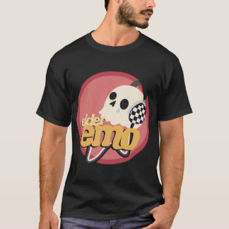 ouderen emo rood t-shirt
