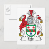 Ouderenfamilie Crest Briefkaart (Voorkant / Achterkant)