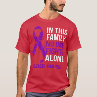 Ouderenmishandeling Bewustzijn Niemand vecht allee T-shirt