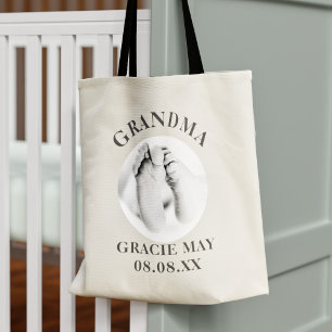 Oudergrootouder Nieuwe Baby Foto Oma Boodschappent Tote Bag