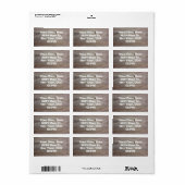 Ouderhout Etiket (Full Sheet)
