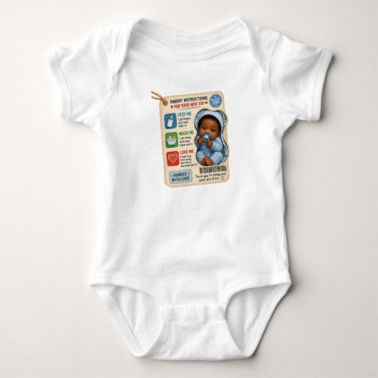 “Ouderinstructies” Baby Romper (Voorkant)