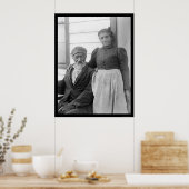 Ouderlijk Afrikaans-Amerikaanse Couple 1900 Poster (Keuken)