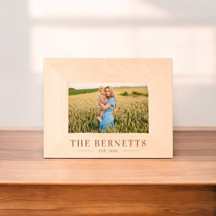 Ouderlijke familienaam gegraveerde lijstjes