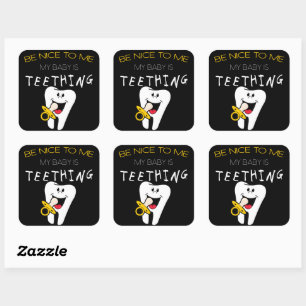 Ouderlijke Humor: Leuk voor me te zijn. Mijn Baby Vierkante Sticker
