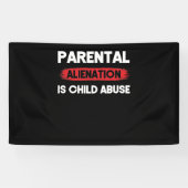 Ouderlijke vreemdeling is bewustwording van kinder spandoek (Horizontaal)