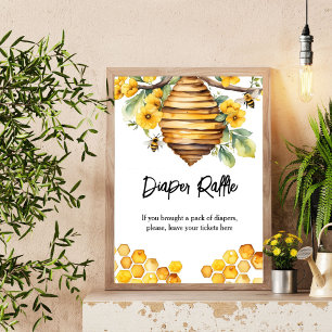 Ouders aan bijen honing bijen baby shower verlotin poster