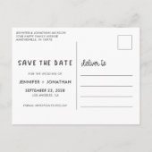 Ouders die gehuwde kinderen krijgen foto-opslagdat aankondigingskaart (Achterkant)