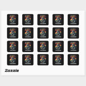 Ouders die me nu accepteren dat je moeder Beer Hug Vierkante Sticker (Vel)