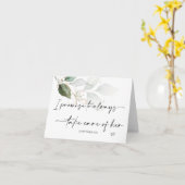 Ouders in de wet Gift Groom zorgen voor haar bruil Kaart (Gele Bloem)