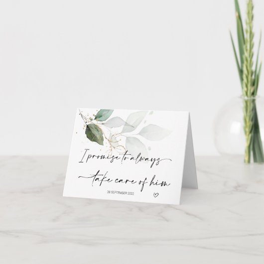 Ouders In Law Gift Bruid Gift Care van Hem Huwelij Kaart (Voorkant)