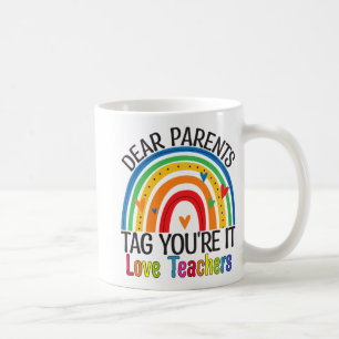 Ouders Labels Youre IT Einde van het jaar School T Koffiemok