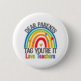 Ouders Labels Youre IT Einde van het jaar School T Ronde Button 5,7 Cm