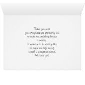 Ouders mam en pap bruiloft Bedankt (Binenzijde Horizontaal (Onderkant))