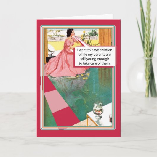 Ouders nog jong Grappig Groeten Moederdag Kaart (Voorkant)