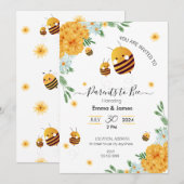 Ouders om baby douche uitnodigingen (Voorkant / Achterkant)