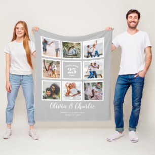 Ouders trouwjubileum FOTO op maat gemaakt Fleece Deken