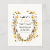 Ouders van Bee Wildflower koppels babyshower (Voorkant)