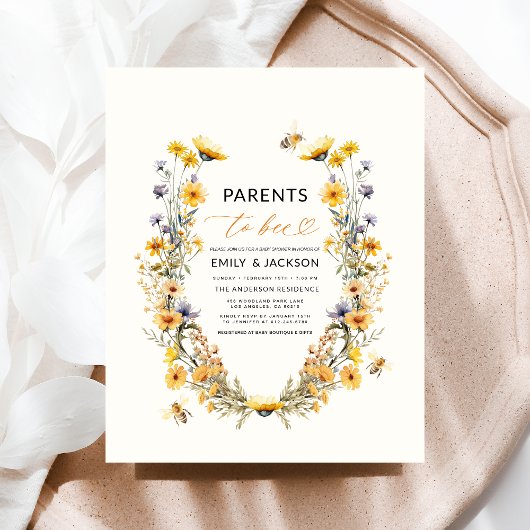 Ouders van Bee Wildflower koppels babyshower