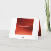 Ouders van Bride feliciteren de Kaart van de Groet (Achterkant)