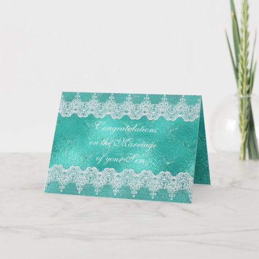 Ouders van Bride feliciteren de Kaart van de Groet (Voorkant)