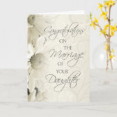 Ouders van de Bride Wedding Gefeliciteerd Kaart (Gele Bloem)