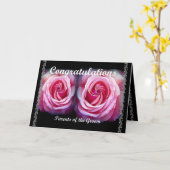 OUDERS van de BRUIDEGOM - Huwelijksfelicitaties Kaart (Gele Bloem)