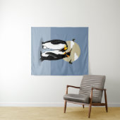 Ouders van keizerpenguin wandkleed (In Situ (horizontaal))