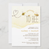 Ouders van zoete hommels voor bijenparen baby show kaart (Voorkant)