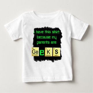 ouders zijn geeks baby shirt