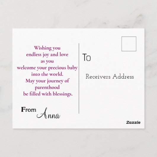 ouderschap briefkaart (Achterkant)