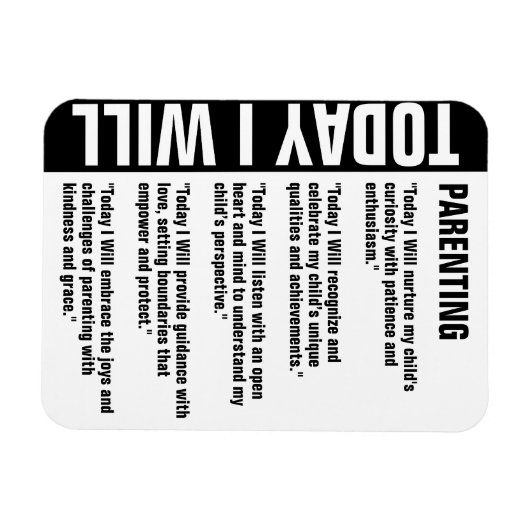 Ouderschap Doelen Herinnering aanpassen Magneet (Horizontaal)