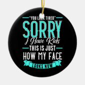 Ouderschap Geïnspireerd oudergerelateerd design va Keramisch Ornament (Voorkant)