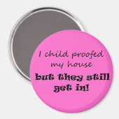 Ouderschap humor grap modern script citaat nieuwig magneet (Voorkant / Achterkant)