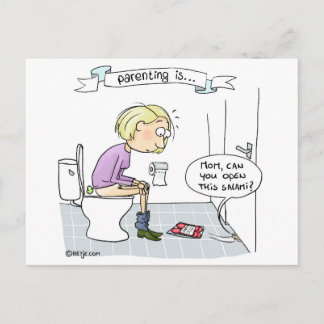 Ouderschap is... nooit saai briefkaart