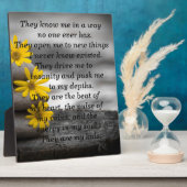 Ouderschap Plaque met gedicht Fotoplaat (Zijkant)