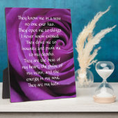 Ouderschap Plaque met gedicht Fotoplaat (Zijkant)