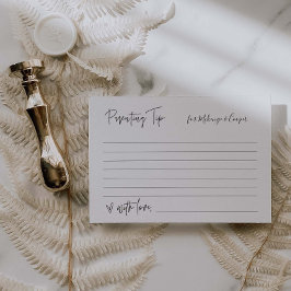 Ouderschap Tip Baby shower Game Kaart G400