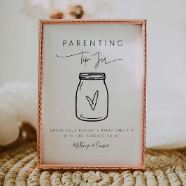 Ouderschap Tips Baby shower Decor Game G400 Poster