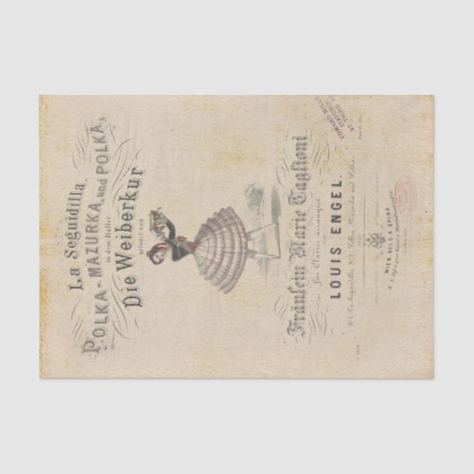 ouderwets ballet tissuepapier (Voorkant)