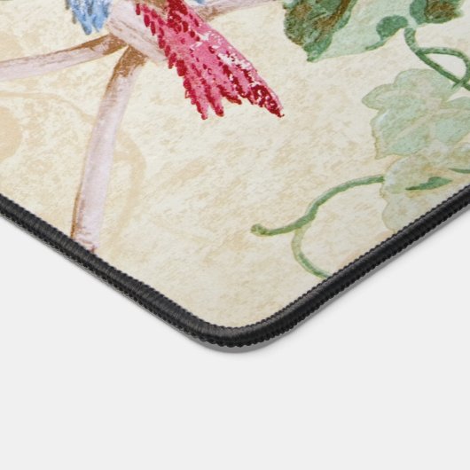 Ouderwets behang van vogels en Ivy Bureaumat (Hoek)