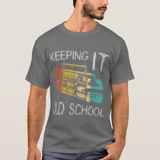 Ouderwets blijven met Boombo 80S 90S Hip Hop muzie T-shirt