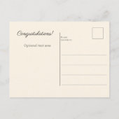 Ouderwets Bloemboeket Postkaart (Achterkant)