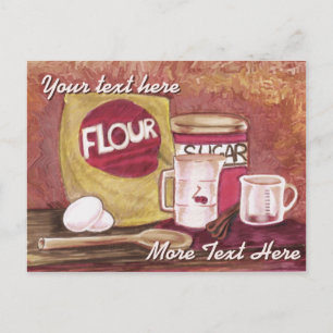 Ouderwets briefkaart voor chef-koks