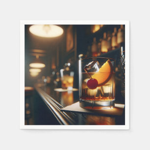 Ouderwets cocktailparty servet